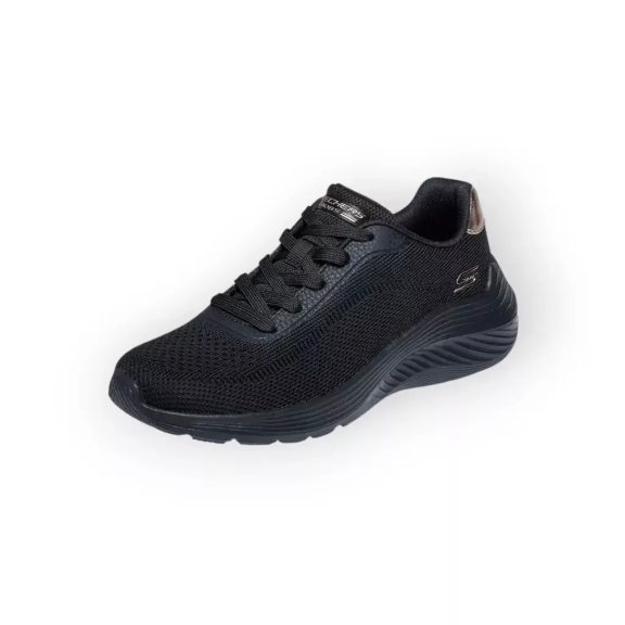 Skechers Bobs Squad Waves-Current Look női félcipő - fekete