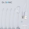 Dr. SONIC L10 akkumulátoros szájzuhany 300 ml-es tartállyal, 3 fokozattal, 5 különböző fúvókával (fehér)