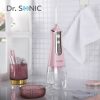 Dr. SONIC L10 akkumulátoros szájzuhany 300 ml-es tartállyal, 3 fokozattal, 5 különböző fúvókával (rózsaszín)