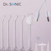 Dr. SONIC L10 akkumulátoros szájzuhany 300 ml-es tartállyal, 3 fokozattal, 5 különböző fúvókával (rózsaszín)