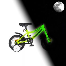   KPC FluoBike Raptor dínos VILÁGÍTÓS 12 neonzöld fluoreszkáló gyermek kerékpár