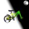 KPC FluoBike Raptor dínos VILÁGÍTÓS 12 neonzöld fluoreszkáló gyermek kerékpár