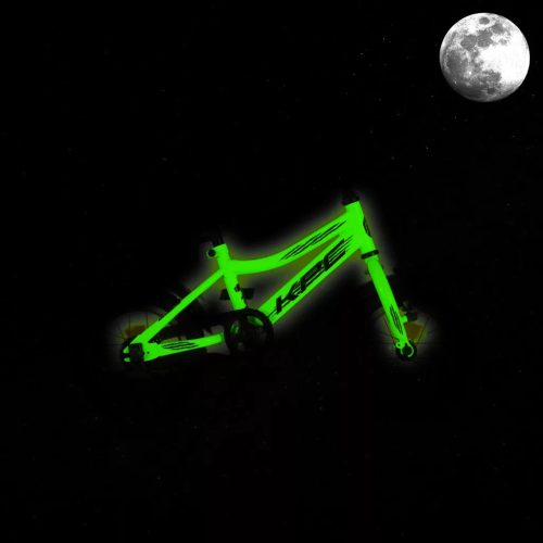 KPC FluoBike Raptor dínos VILÁGÍTÓS 12 neonzöld fluoreszkáló gyermek kerékpár