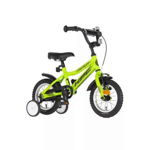 KPC FluoBike Raptor dínos VILÁGÍTÓS 12 neonzöld fluoreszkáló gyermek kerékpár