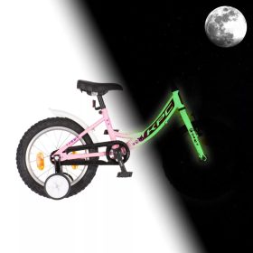   KPC FluoBike Kitty cicás VILÁGÍTÓS 12 rózsaszín fluoreszkáló gyermek kerékpár
