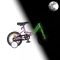 KPC FluoBike Rabbit nyuszis VILÁGÍTÓS 12 lila fluoreszkáló gyermek kerékpár