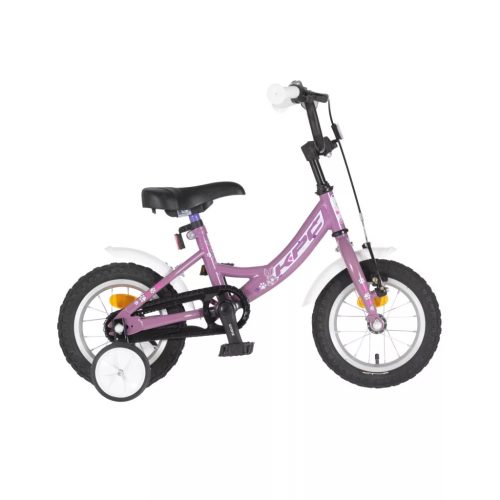 KPC FluoBike Rabbit nyuszis VILÁGÍTÓS 12 lila fluoreszkáló gyermek kerékpár