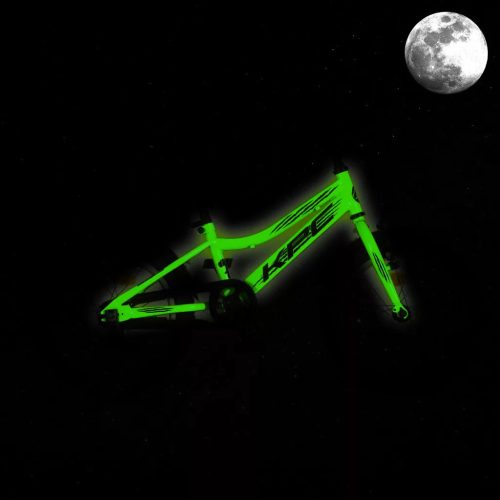 KPC FluoBike Raptor, dínos VILÁGÍTÓS 16 neonzöld fluoreszkáló gyermek kerékpár