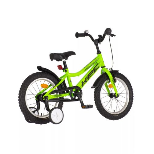 KPC FluoBike Raptor, dínos VILÁGÍTÓS 16 neonzöld fluoreszkáló gyermek kerékpár