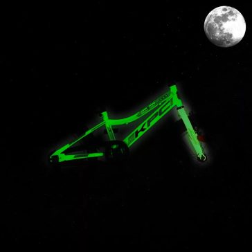   KPC FluoBike Police szirénás VILÁGÍTÓS 16 kék fluoreszkáló gyermek kerékpár