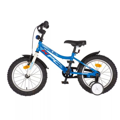 KPC FluoBike Police szirénás VILÁGÍTÓS 16 kék fluoreszkáló gyermek kerékpár