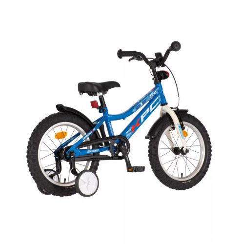 KPC FluoBike Police szirénás VILÁGÍTÓS 16 kék fluoreszkáló gyermek kerékpár