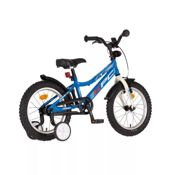 KPC FluoBike Police szirénás VILÁGÍTÓS 16 kék fluoreszkáló gyermek kerékpár