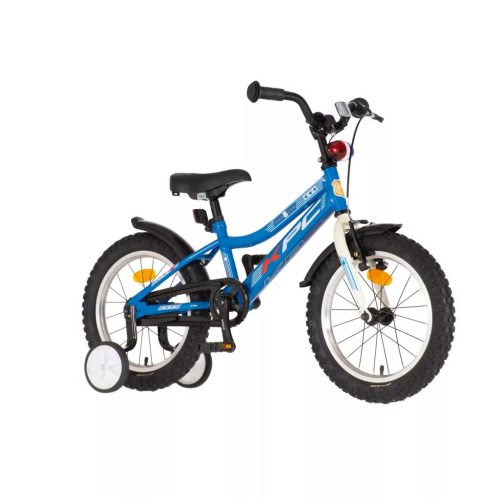 KPC FluoBike Police szirénás VILÁGÍTÓS 16 kék fluoreszkáló gyermek kerékpár