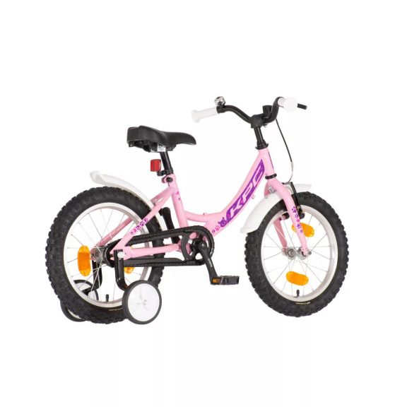 KPC FluoBike Kitty cicás VILÁGÍTÓS 16 rózsaszín fluoreszkáló gyermek kerékpár