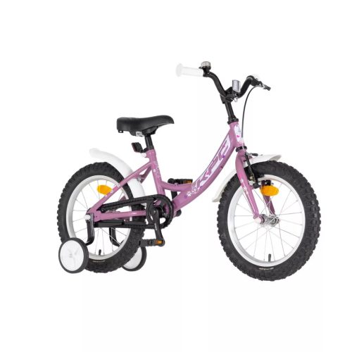 KPC FluoBike Rabbit nyuszis VILÁGÍTÓS 16 lila fluoreszkáló gyermek kerékpár