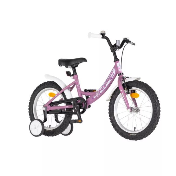 KPC FluoBike Rabbit nyuszis VILÁGÍTÓS 16 lila fluoreszkáló gyermek kerékpár