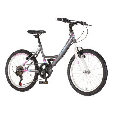  Venssini Simplicity 20" gyerek kerékpár Grafit-Rózsaszín