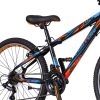 Visitor Hunter 24 gyerek kerékpár Fekete-Kék V-fékes