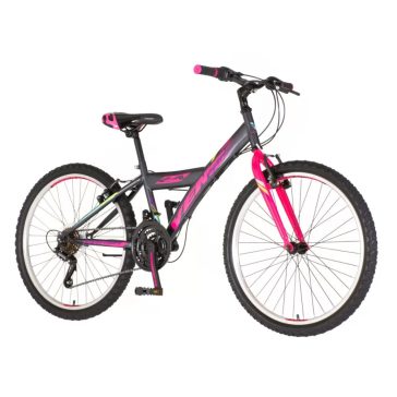 Venssini Parma 24 gyerek kerékpár Grafit-Pink