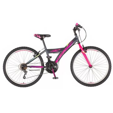 Venssini Parma 24 gyerek kerékpár Grafit-Pink