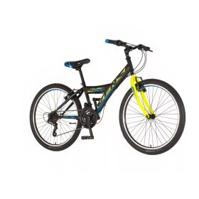 Venssini Parma 24 gyerek kerékpár Fekete-Sárga