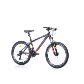   Corelli Via 1.1 24" gyerek MTB könnyűvázas kerékpár Fekete-Piros