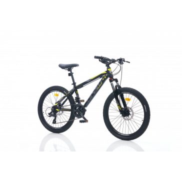   Corelli Felix 1.2 24 MTB gyerek könnyűvázas kerékpár Fekete-Neonsárga