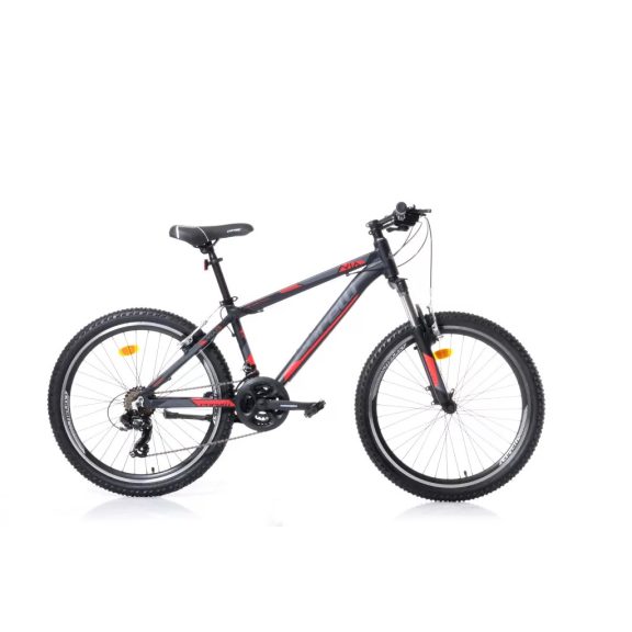 Corelli Via 1.3 24" gyerek MTB könnyűvázas kerékpár Fekete-Piros