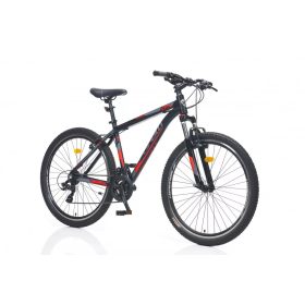   Corelli Via 1.1 27.5er 18" férfi MTB könnyűvázas kerékpár Fekete-Piros
