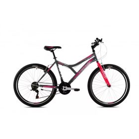   Capriolo Diavolo 600 26" női MTB kerékpár 19" Grafit-Rózsaszín 