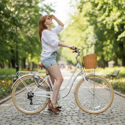 Adria Infinity 28" női városi váltós kerékpár Fehér