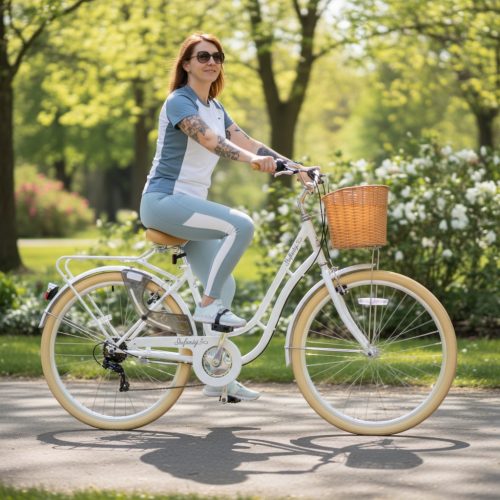 Adria Infinity 28" női városi váltós kerékpár Fehér