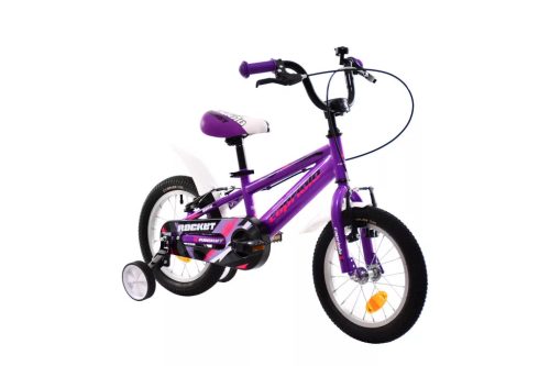 Capriolo Rocket 14" hátra tekerhető gyerek kerékpár Lila