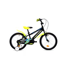   Capriolo Rocket 18" hátra tekerhető gyerek kerékpár Fekete