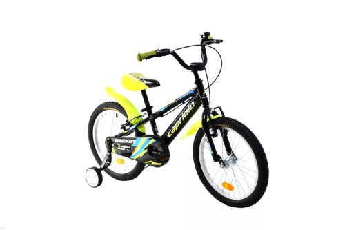 Capriolo Rocket 18" hátra tekerhető gyerek kerékpár Fekete