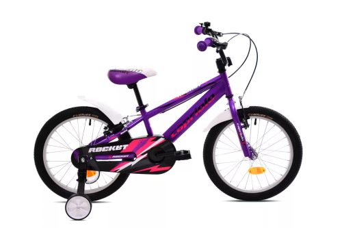 Capriolo Rocket 18" hátra tekerhető gyerek kerékpár Pink