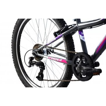 Adria Stinger 24" gyerek kerékpár Grafit-Lila