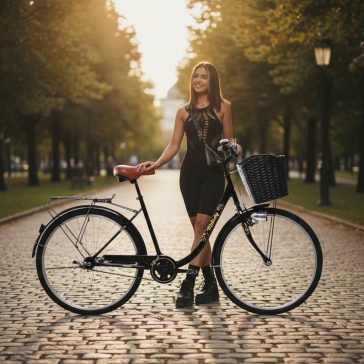   Adria Melody női városi 1 sebességes 26" kerékpár Fekete