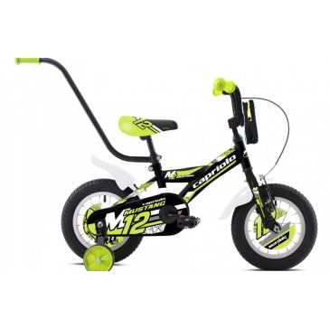 Capriolo Mustang 12" gyerek kerékpár Fekete-Zöld