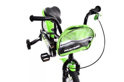Capriolo Mustang 14" gyerek kerékpár Fekete-Zöld