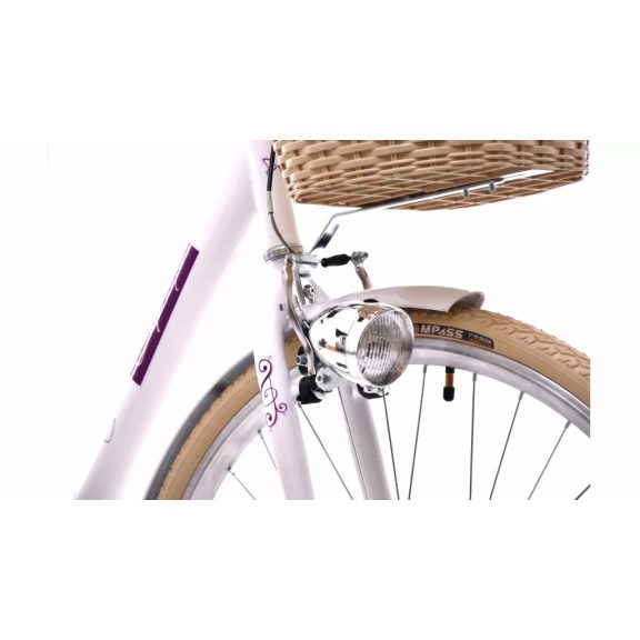 Adria Melody női városi 1 sebességes 28" kerékpár Fehér