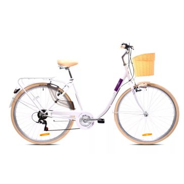   Adria Melody női városi 7 sebességes 28" kerékpár Fehér-Bézs