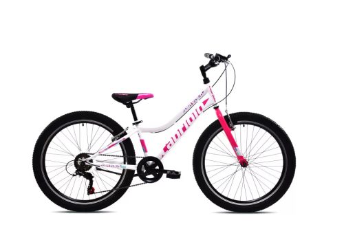 Capriolo Diavolo 400 24" férfi MTB kerékpár Fehér-Pink 2025
