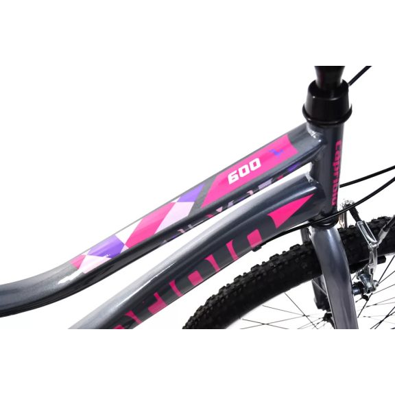 Capriolo Diavolo 400 24" MTB kerékpár Grafit-Rózsaszín 