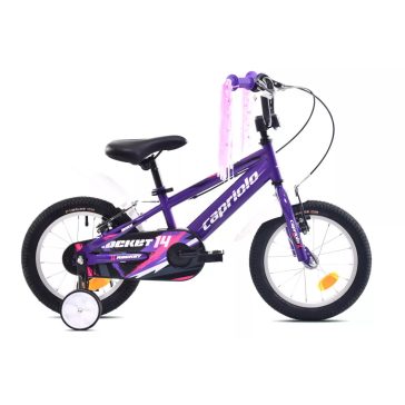   Capriolo Rocket 14" hátra tekerhető gyerek kerékpár Lila
