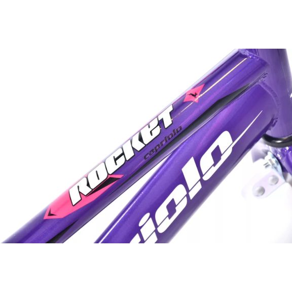 Capriolo Rocket 16" hátra tekerhető gyerek kerékpár Lila