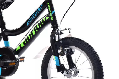 Capriolo Diavolo 14" gyerek kerékpár Fekete-Zöld