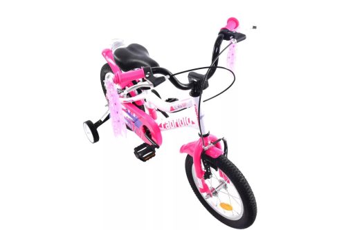 Capriolo Kido 14" gyerek kerékpár Fehér-Rózsaszín 