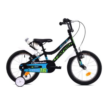 Capriolo Kido 16" gyerek kerékpár Fekete-Zöld